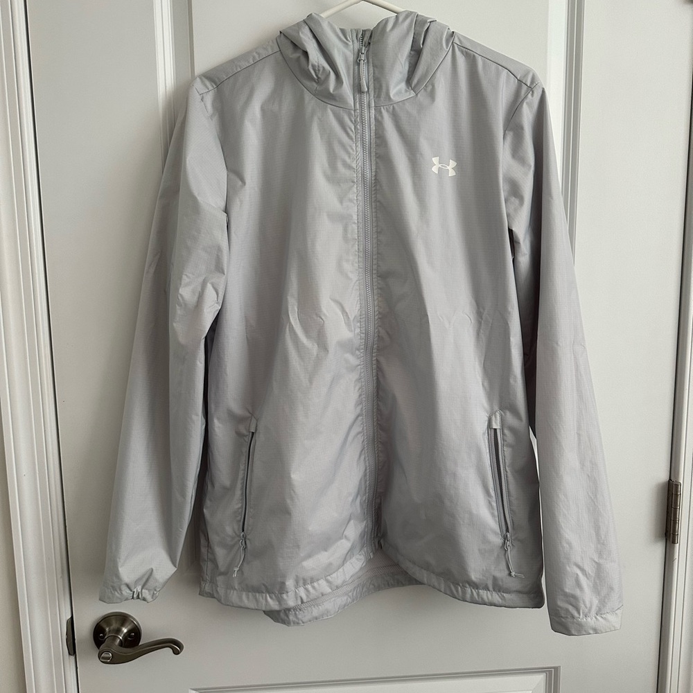 Under Armour Rain Coat - White - Size Large